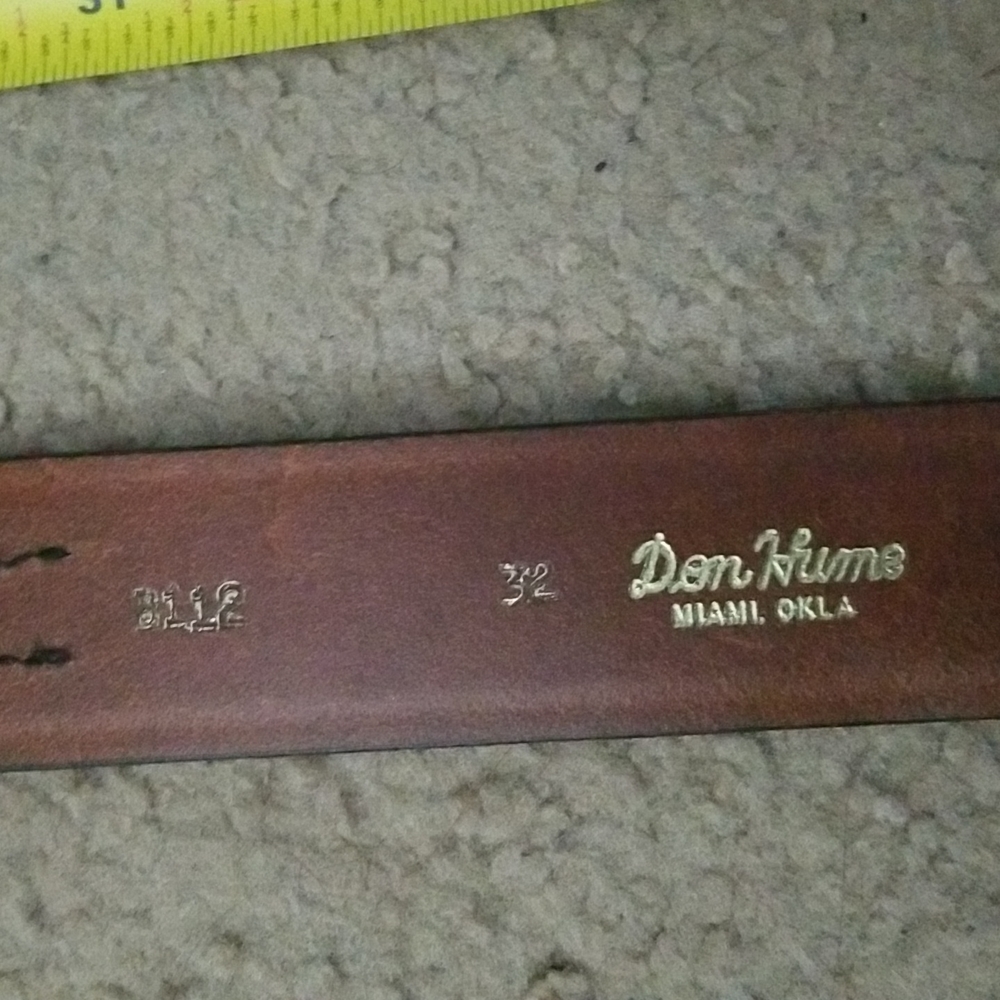 Don Hume Arms Belt